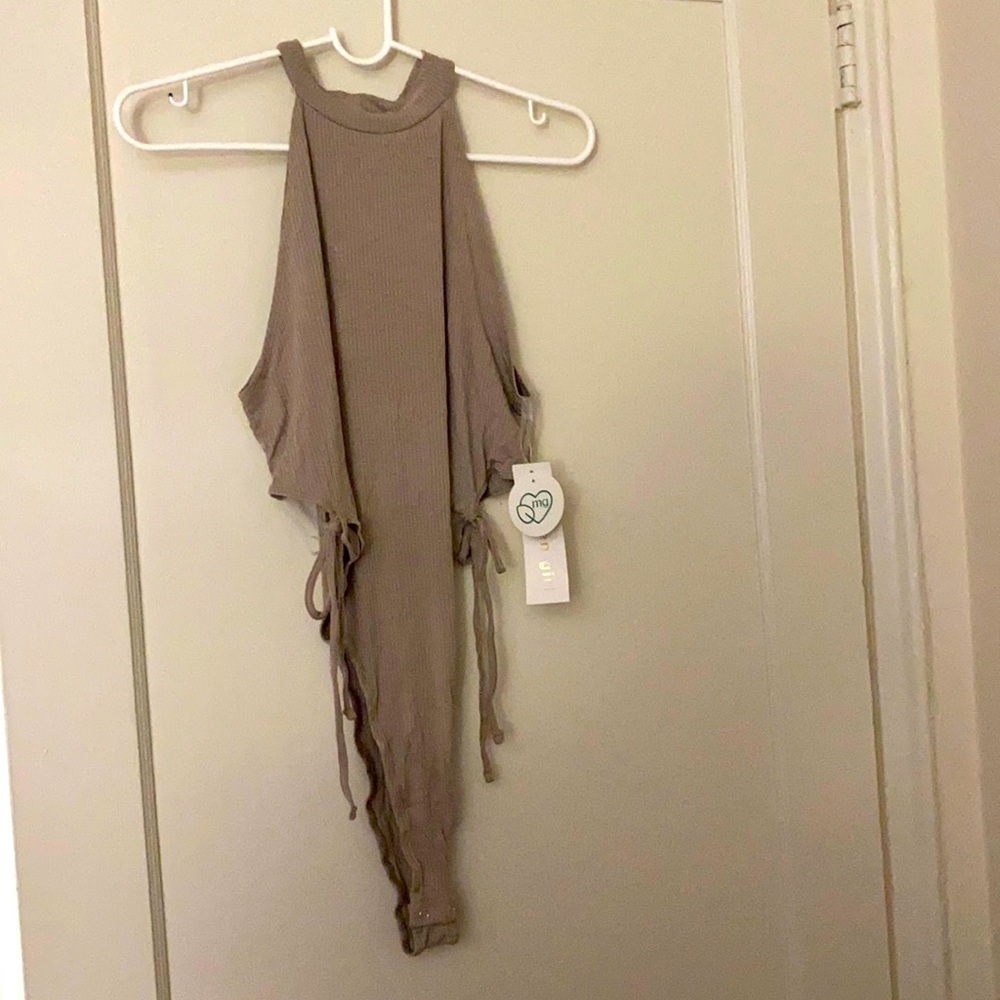 Madden Girl taupe bodysuit size: XL
